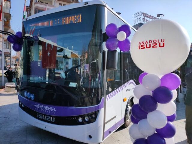 Anadolu Isuzu’nun COVID-19 virüsüne karşı geliştirdiği güvenli otobüsleri Safranbolu yollarında 